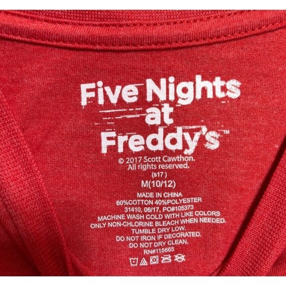 Five Nights At Freddy's We Stay Up Late Kids Shirt Tees Medium Gray Youth Kids - Picture 3 of 7